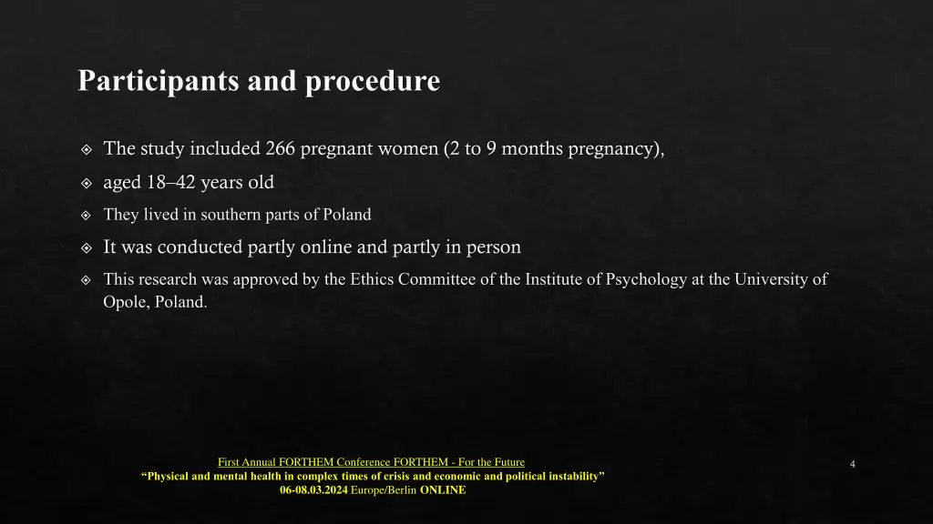 participants and procedure
