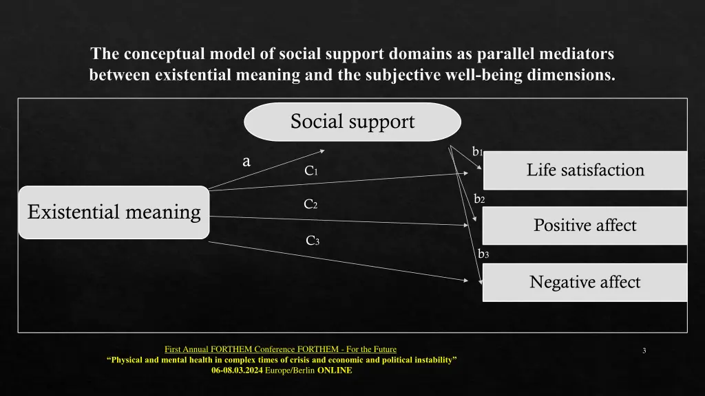 the conceptual model of social support domains