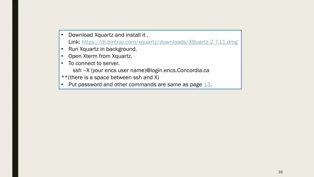 download xquartz and install it
