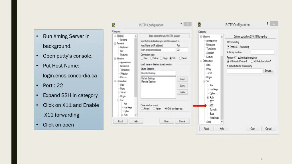 run xming server in