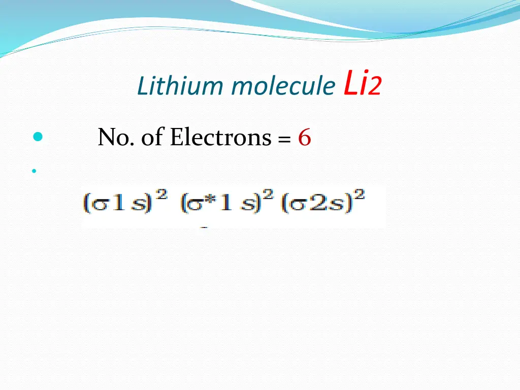 lithium molecule li 2