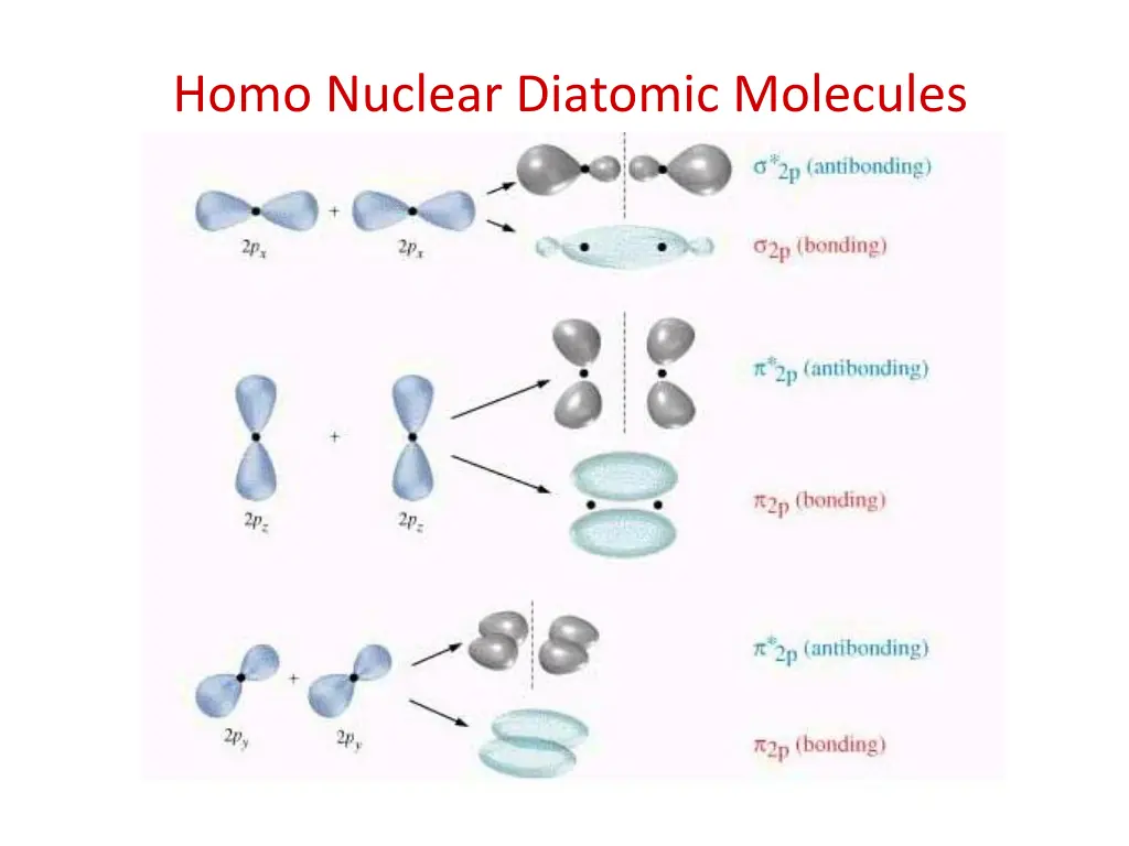 homo nuclear diatomic molecules