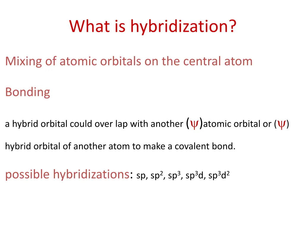 what is hybridization