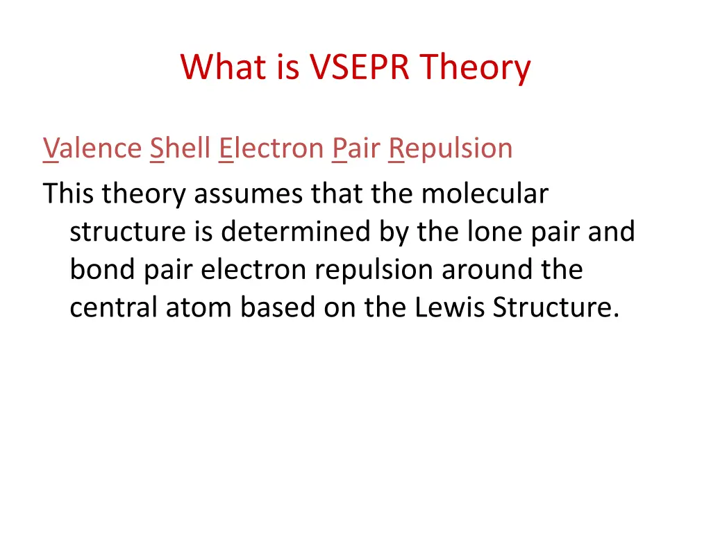 what is vsepr theory