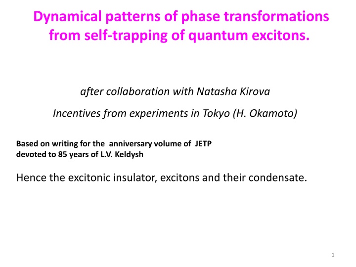 dynamical patterns of phase transformations from