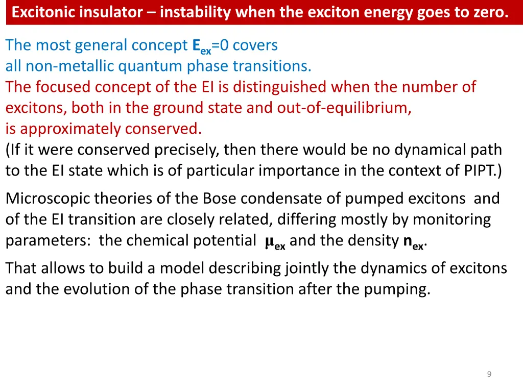 excitonic insulator instability when the exciton