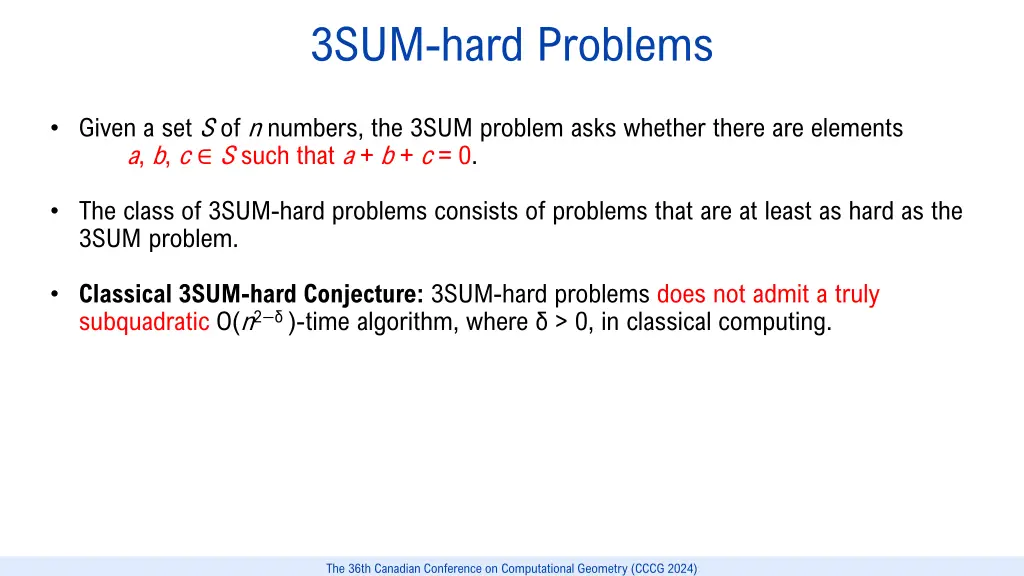 3sum hard problems
