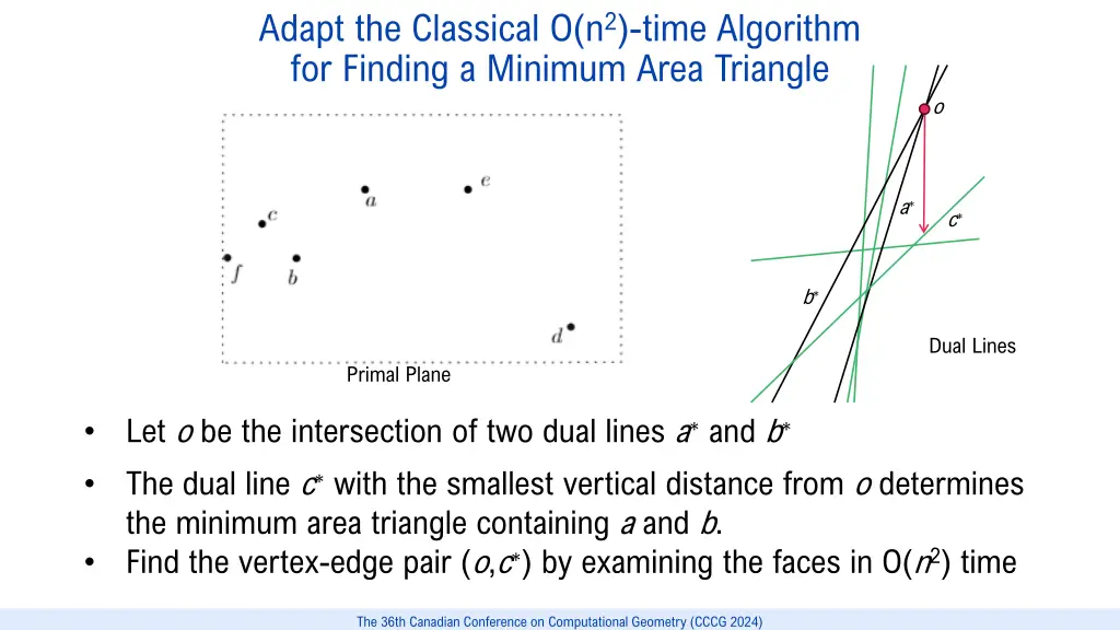 adapt the classical o n 2 time algorithm