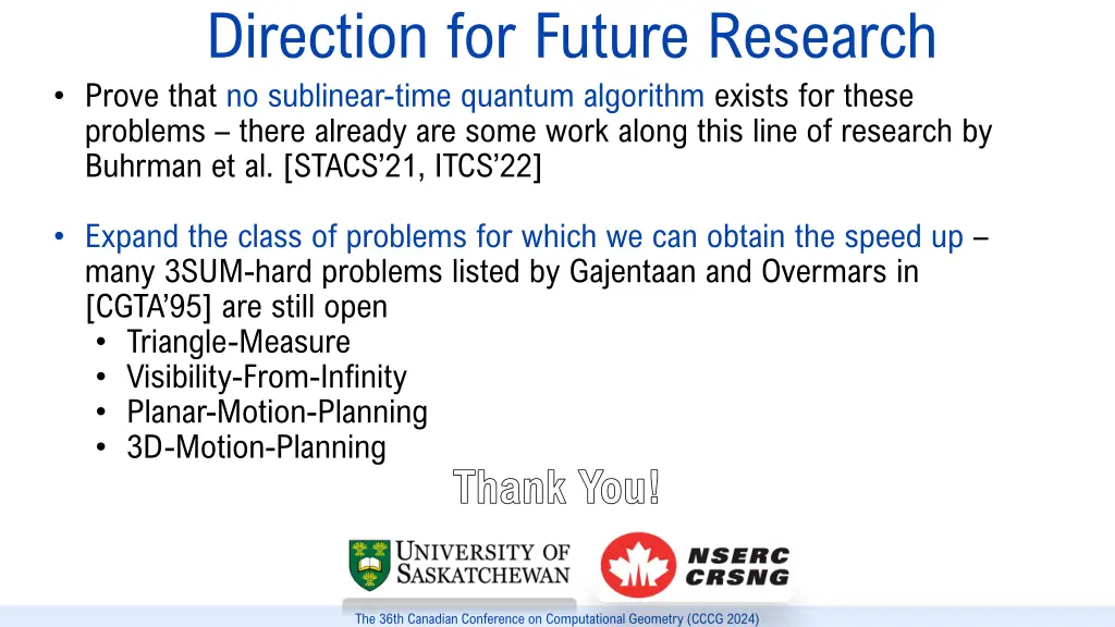 direction for future research prove that 1