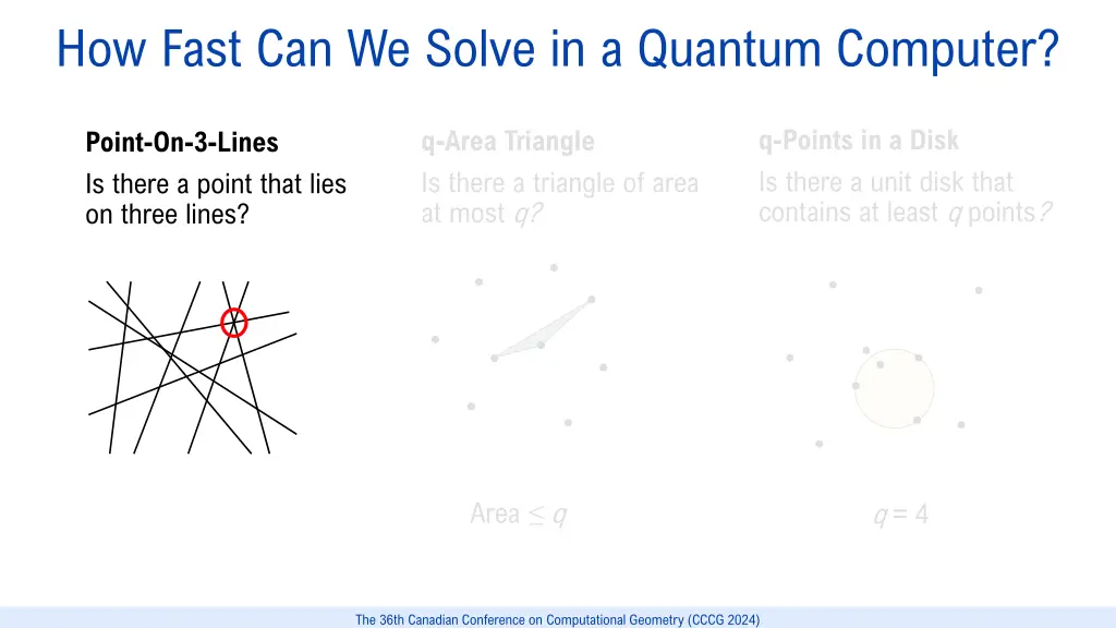 how fast can we solve in a quantum computer