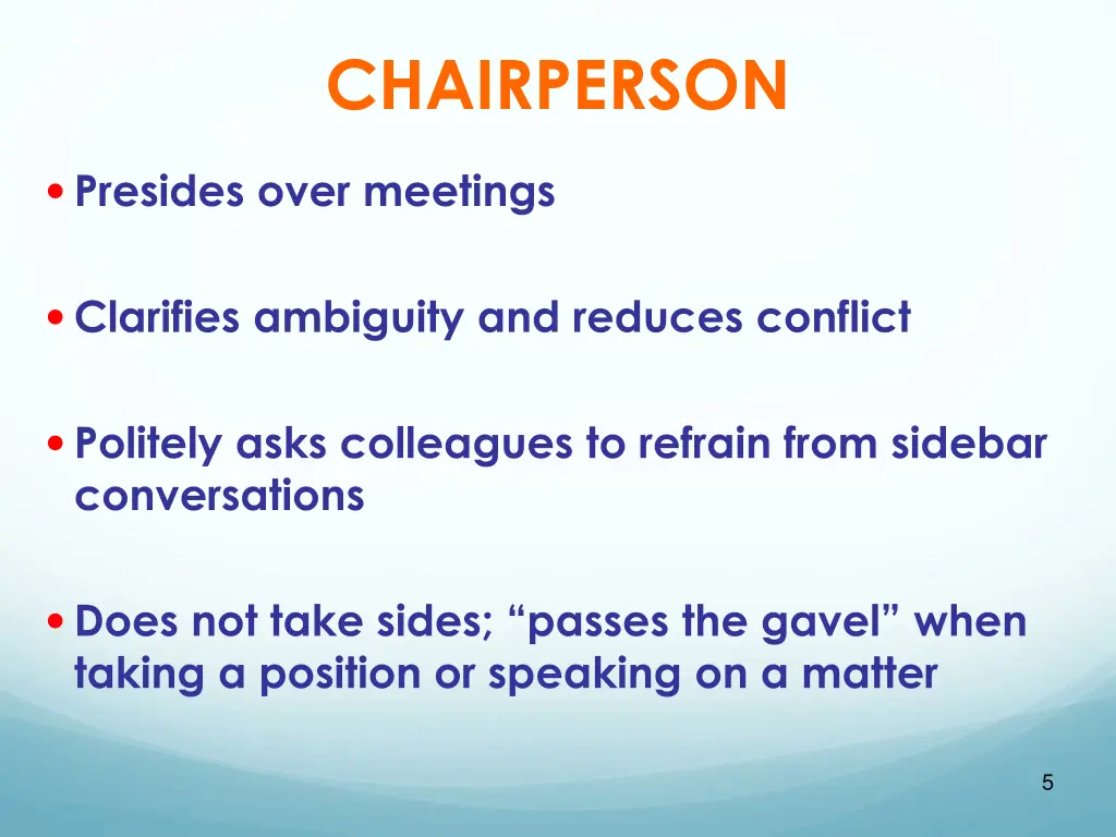 chairperson 1