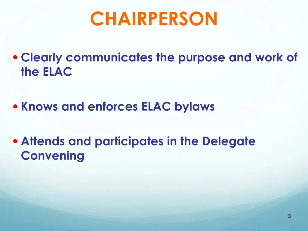 chairperson
