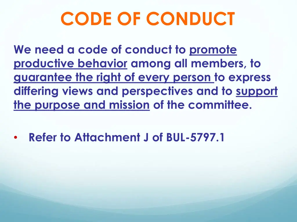 code of conduct