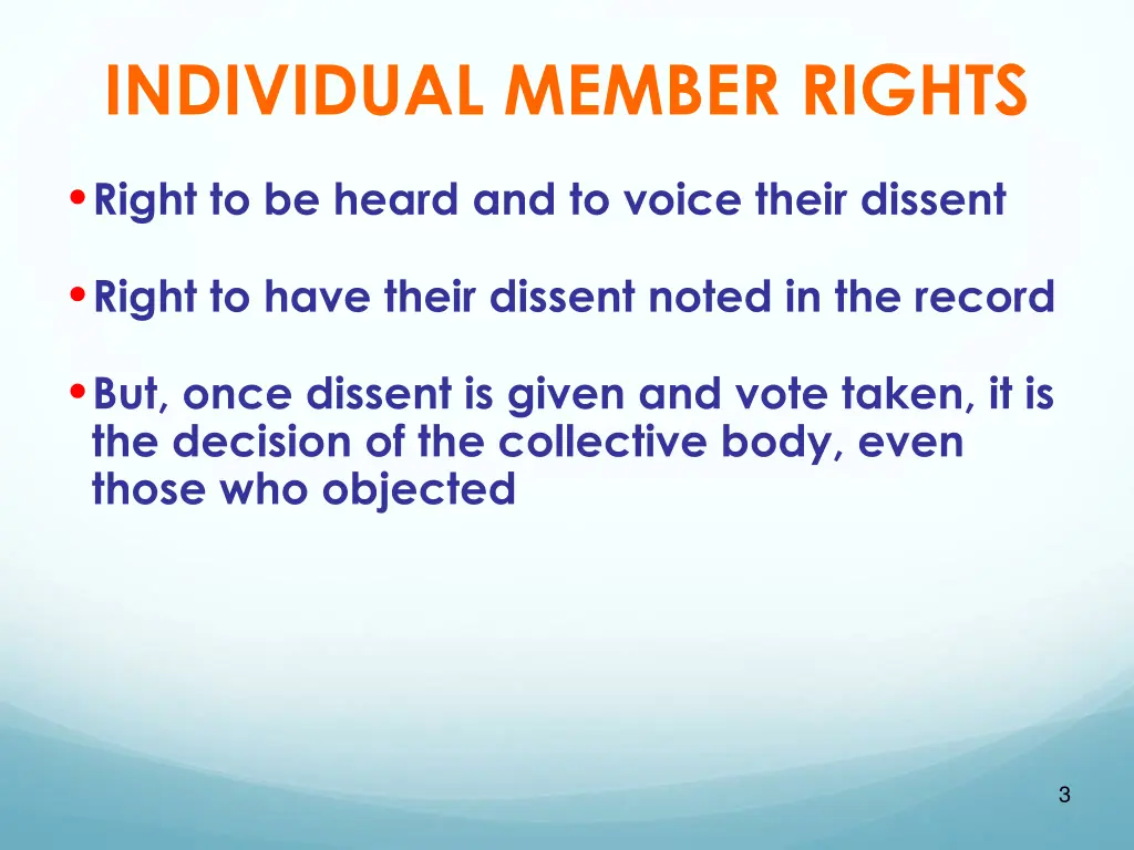 individual member rights 1