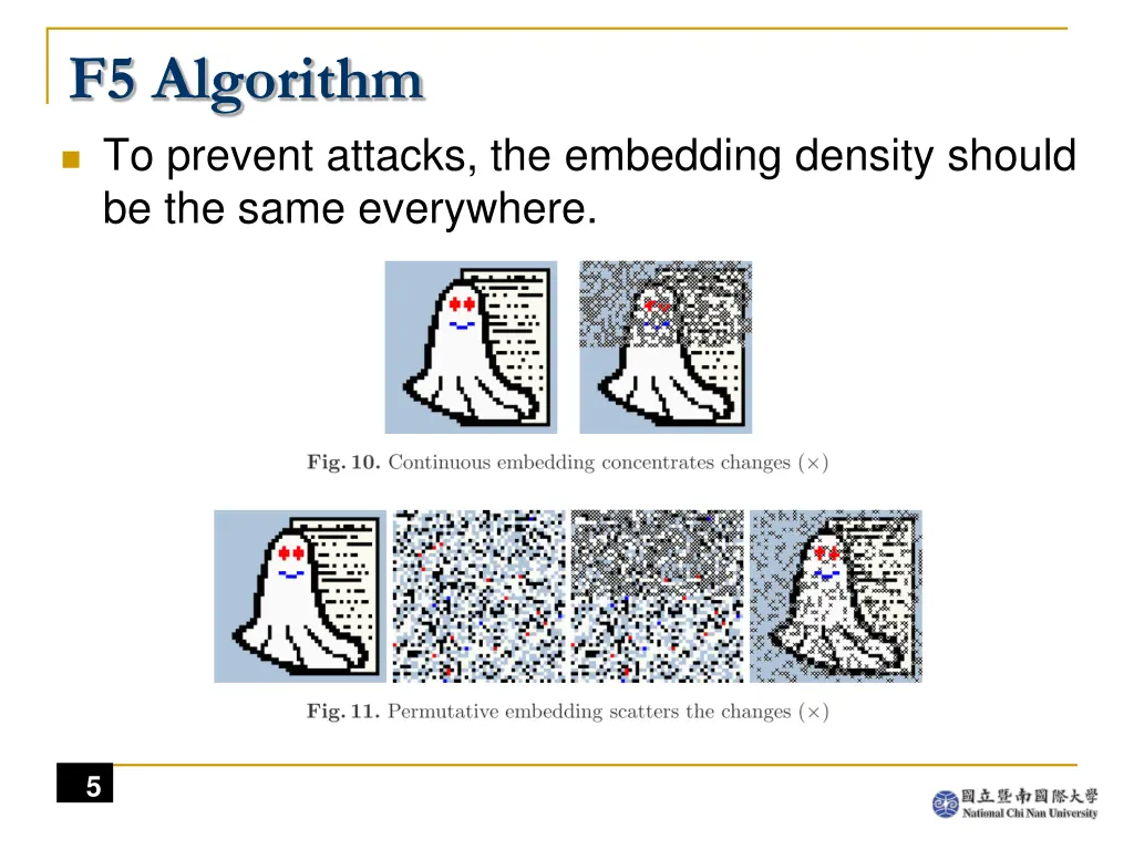 f5 algorithm to prevent attacks the embedding