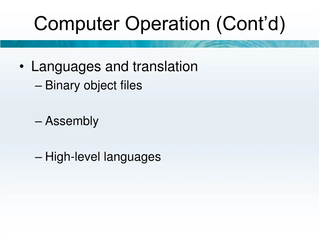 computer operation cont d 4