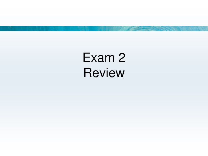 exam 2 review