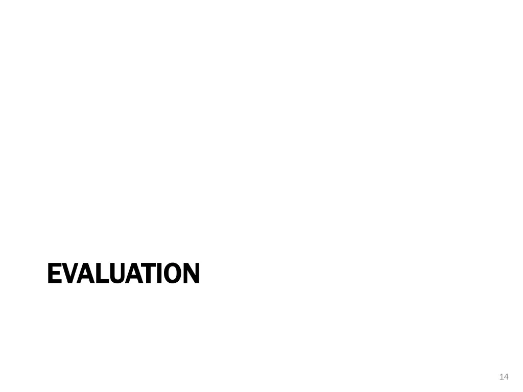 evaluation evaluation