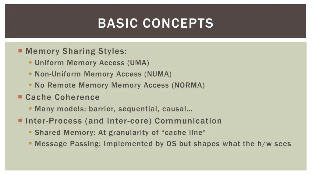 basic concepts