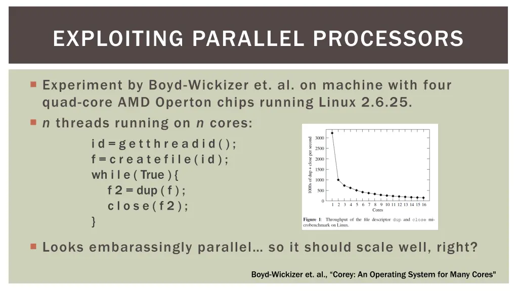 exploiting parallel processors