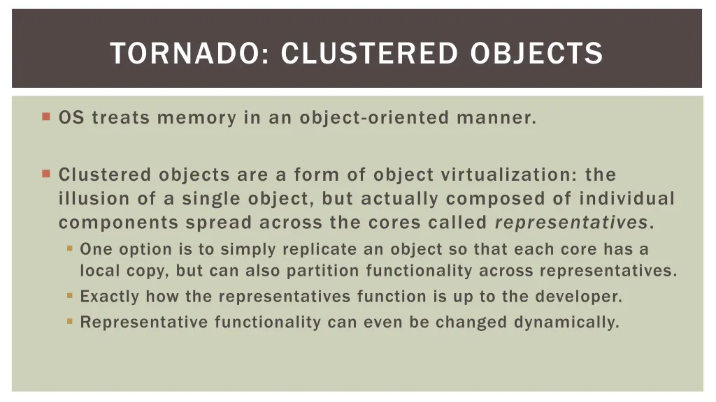 tornado clustered objects