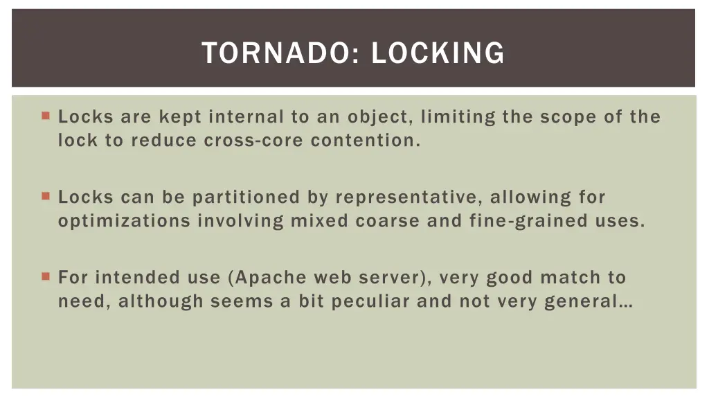 tornado locking