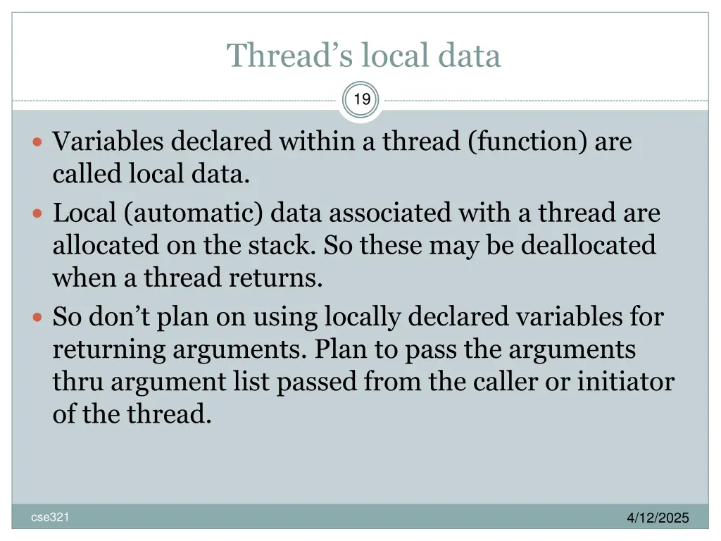 thread s local data