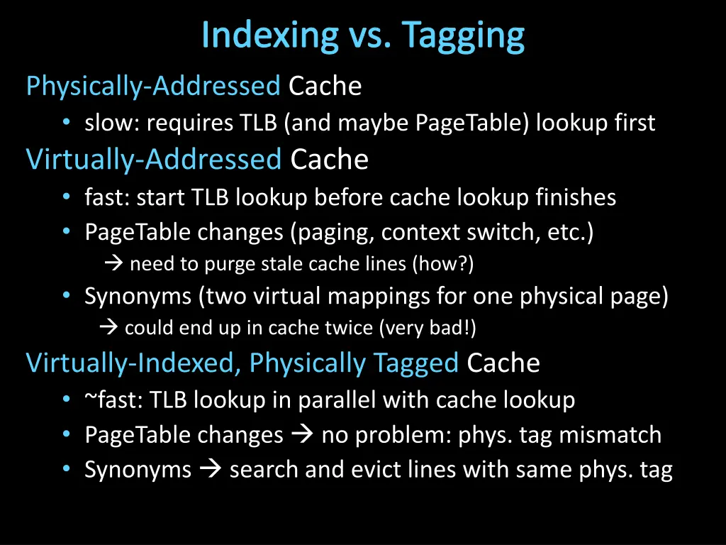 indexing vs tagging