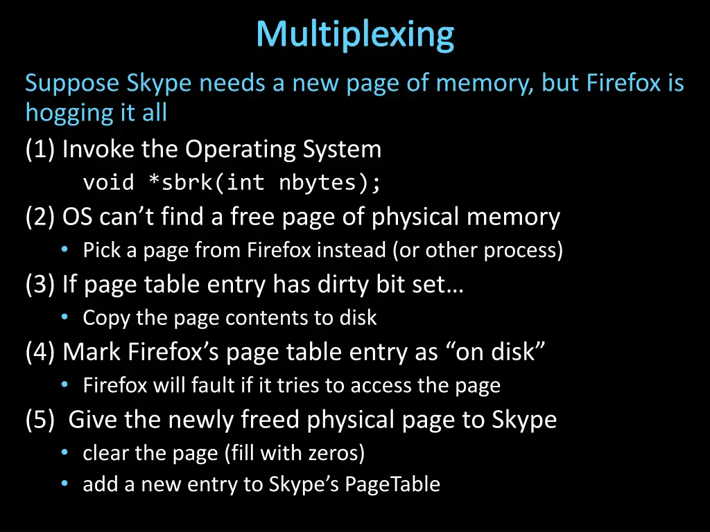 multiplexing