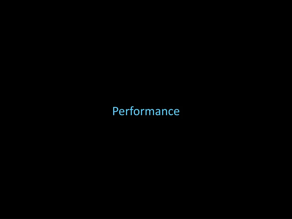 performance