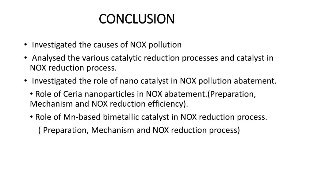 conclusion conclusion