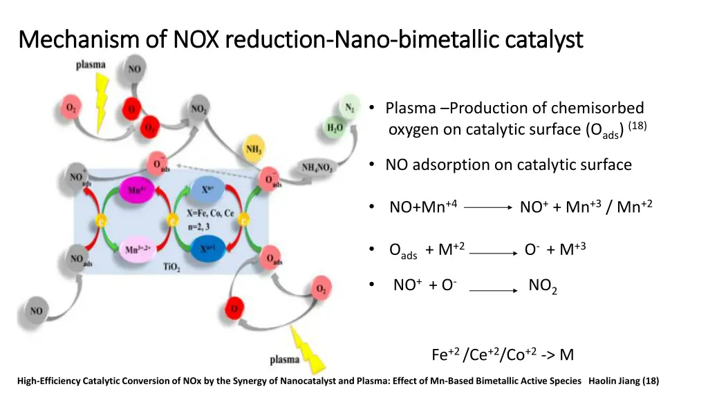 mechanism of nox reduction mechanism