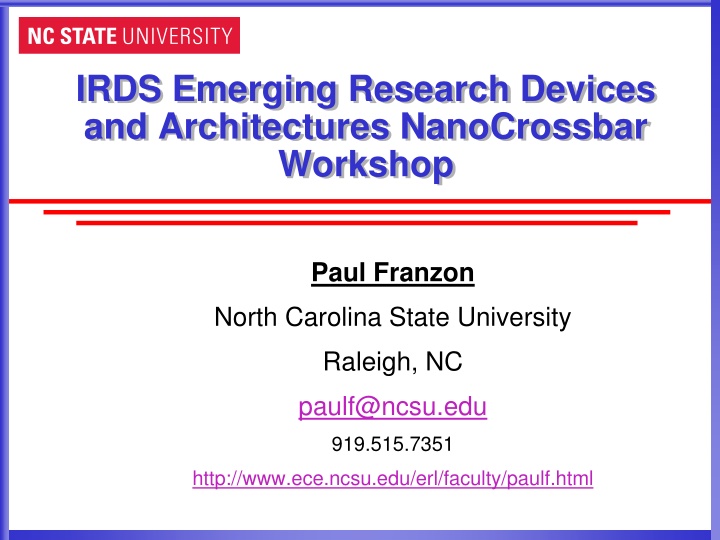 irds emerging research devices and architectures