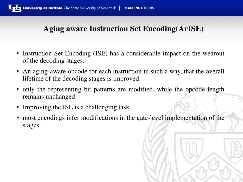 aging aware instruction set encoding arise