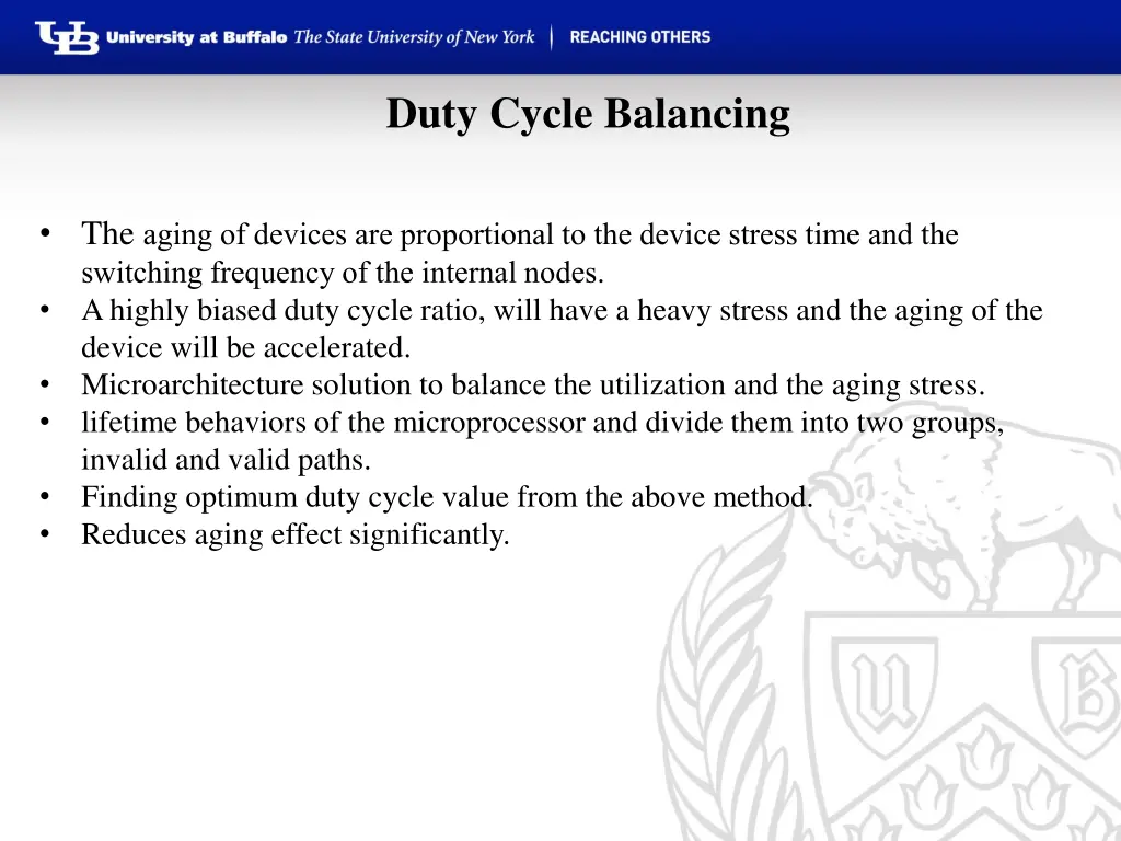 duty cycle balancing