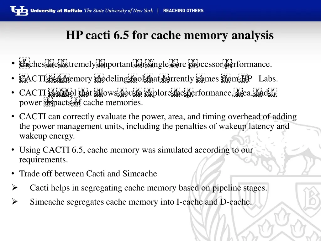 hp cacti 6 5 for cache memory analysis
