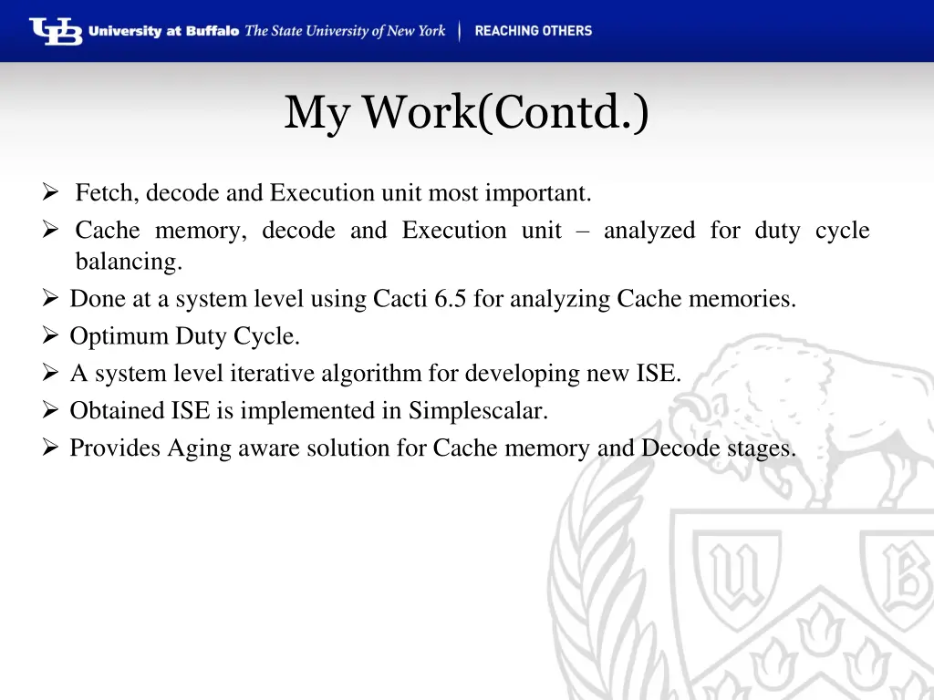 my work contd