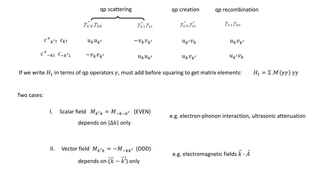 qp scattering