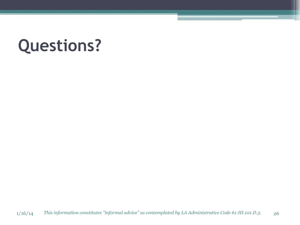 questions
