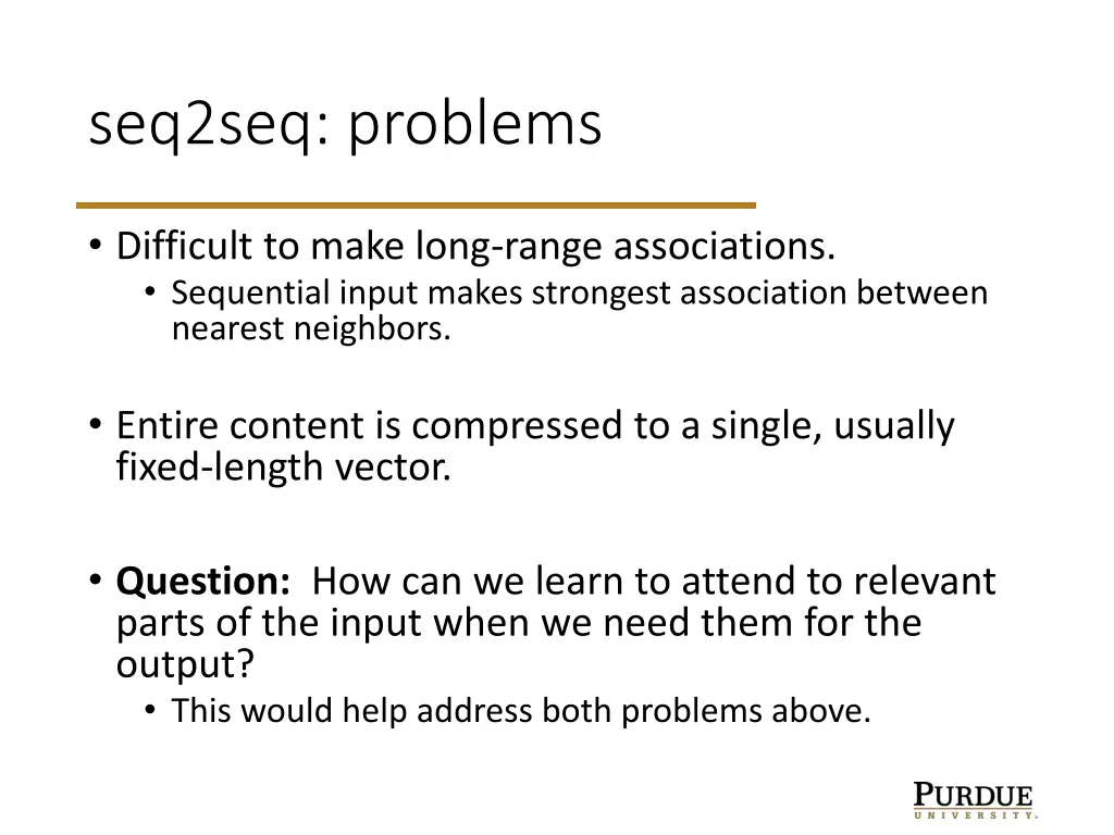 seq2seq problems