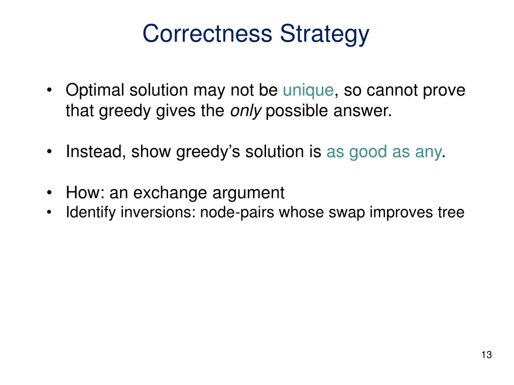 correctness strategy