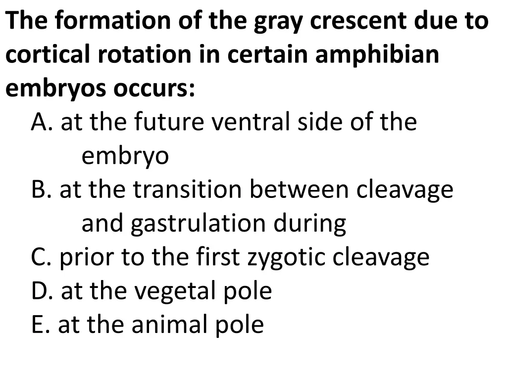 the formation of the gray crescent