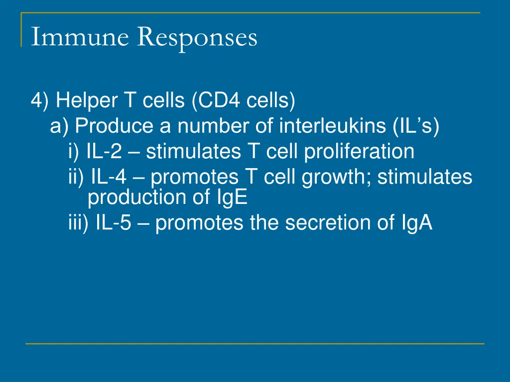 immune responses 16