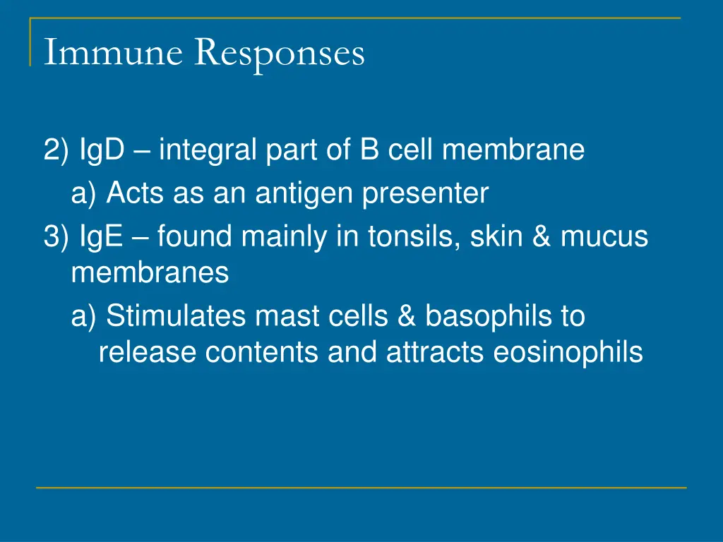 immune responses 22