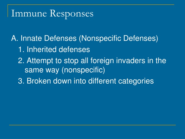 immune responses
