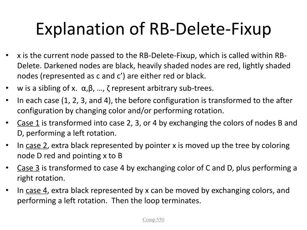 explanation of rb delete fixup