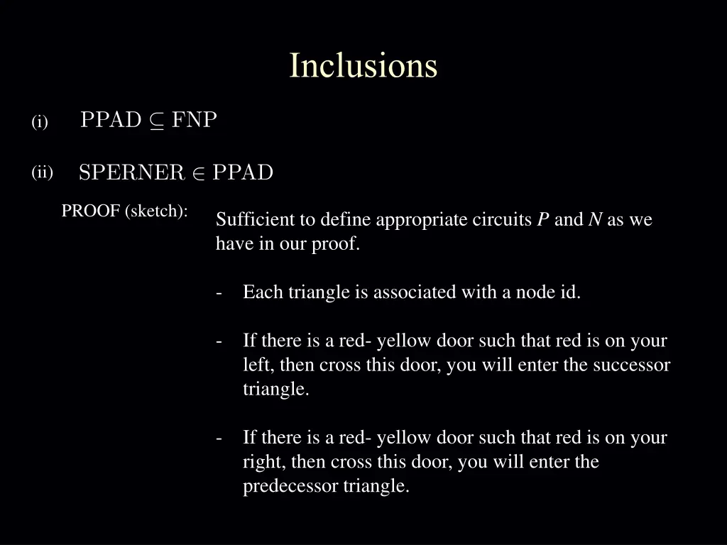 inclusions
