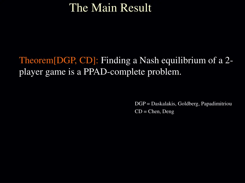 the main result