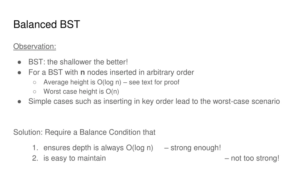 balanced bst