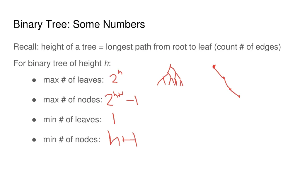 binary tree some numbers
